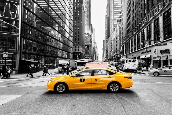 Taxi NY (Artikel 1052), Verhältnis 3:2, Fotograf Thomas Baeslack